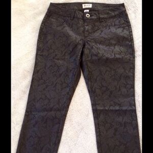 Black Flower Pants Size 9